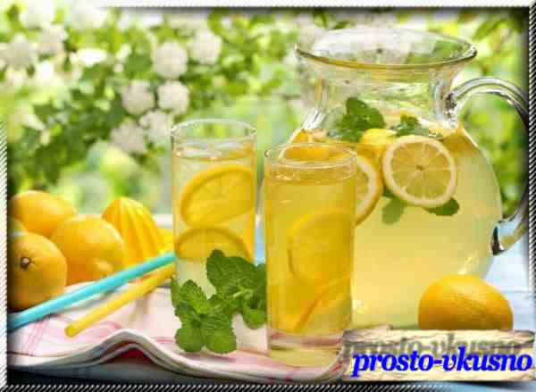 Имбирный лимонад с мятой